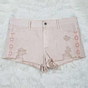 Hollister Short-Short Distressed Highrise Size 13